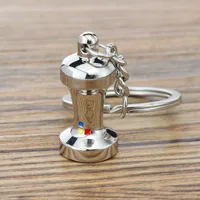 Creative Simulation Coffee Key Chain Custom Mocha Pot Key Chain Pot Spoon Cup Key Chain Bag Pendant Gift sku image 7