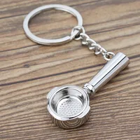 Creative Simulation Coffee Key Chain Custom Mocha Pot Key Chain Pot Spoon Cup Key Chain Bag Pendant Gift sku image 2