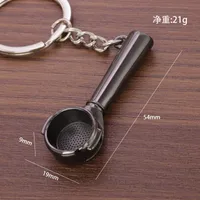 Creative Simulation Coffee Key Chain Custom Mocha Pot Key Chain Pot Spoon Cup Key Chain Bag Pendant Gift sku image 3