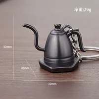 Creative Simulation Coffee Key Chain Custom Mocha Pot Key Chain Pot Spoon Cup Key Chain Bag Pendant Gift sku image 24
