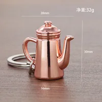 Creative Simulation Coffee Key Chain Custom Mocha Pot Key Chain Pot Spoon Cup Key Chain Bag Pendant Gift sku image 28