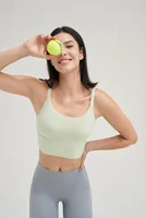 Fitness Sport Style Solid Color Nylon Naked Sense Strap Active Tops Vest main image 6