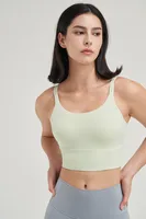 Fitness Sport Style Solid Color Nylon Naked Sense Strap Active Tops Vest main image 1