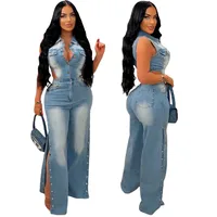Women's Daily Casual Solid Color Full Length Hollow Out Jumpsuits main image 4