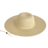 Women's Casual Style Basic Solid Color Big Eaves Straw Hat sku image 2