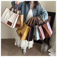Women's Nylon Color Block Streetwear Square Magnetic Buckle Square Bag main image 1
