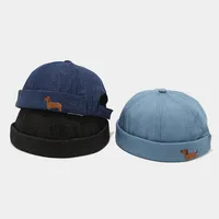 Unisex Casual Simple Style Streetwear Dog Eaveless Beanie Hat main image 2