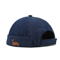 Unisex Casual Simple Style Streetwear Dog Eaveless Beanie Hat main image 5