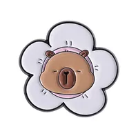 Cartoon Style Cute Capybara Alloy Stamping Stoving Varnish Plating Women's Brooches sku image 4