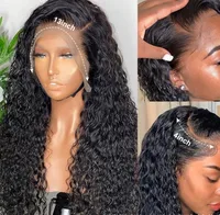 Unisex Elegant Casual Street Real Hair Homogeneous And Oblique Long Curly Hair Wigs main image 2