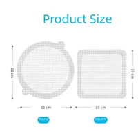 Bathroom Toilet Disposable Floor Drain Stickers Kitchen Sewer Insect-proof Self-adhesive Fiber Round Filter Gauze Stickers main image 5