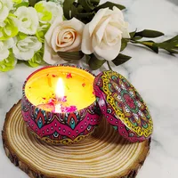 Retro Printing Wax Candle sku image 1