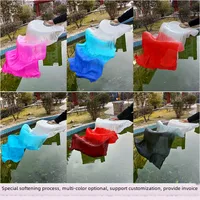 Koi Copy Dance Fan Wanjiang Long Fan Dance Fan Left Hand Finger Moon Small Shadow Smoke Classical Dance Long Silk Fan main image 1
