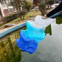 Koi Copy Dance Fan Wanjiang Long Fan Dance Fan Left Hand Finger Moon Small Shadow Smoke Classical Dance Long Silk Fan sku image 83