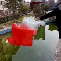 Koi Copy Dance Fan Wanjiang Long Fan Dance Fan Left Hand Finger Moon Small Shadow Smoke Classical Dance Long Silk Fan sku image 30