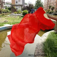 Koi Copy Dance Fan Wanjiang Long Fan Dance Fan Left Hand Finger Moon Small Shadow Smoke Classical Dance Long Silk Fan sku image 57