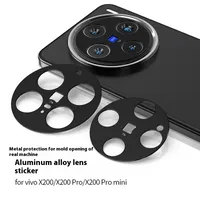Tempered Glass Aluminium Alloy Geometric Simple Style Mobile Phone Phone Camera Lens Protective Film Phone Cases main image 1