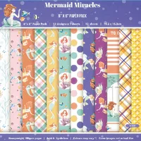 Hand Account Background Paper Material Paper 6 Inch DIY Photo Album Background Paper Single Side -12 Figure * 1/set Of Cards  Best Selling sku image 18