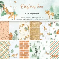 Hand Account Background Paper Material Paper 6 Inch DIY Photo Album Background Paper Single Side -12 Figure * 1/set Of Cards  Best Selling sku image 19