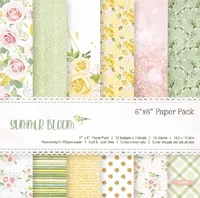 Hand Account Background Paper Material Paper 6 Inch DIY Photo Album Background Paper Single Side -12 Figure * 1/set Of Cards  Best Selling sku image 22