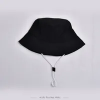 Children Unisex Cute Pastoral Solid Color Drawstring Bucket Hat sku image 3