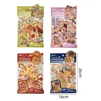 Cartoon Character Learning Collage PVC Paper Cartoon Style Preppy Style Maximalism Stickers main image 2