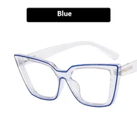 Personality Punk Streetwear Geometric Pc Butterfly Frame Quadrilateral Full Rim Frame Glasses main image 3