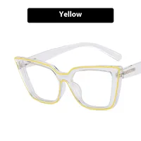Personality Punk Streetwear Geometric Pc Butterfly Frame Quadrilateral Full Rim Frame Glasses main image 4