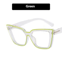 Personality Punk Streetwear Geometric Pc Butterfly Frame Quadrilateral Full Rim Frame Glasses sku image 1