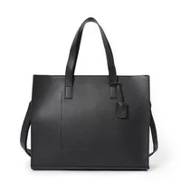 Korean Style Horizontal Fashionable PU Leather TOTE Bag Trendy Crossbody Handbag Men's Shoulder Bag Vintage TOTE Bag main image 4
