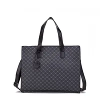 Korean Style Horizontal Fashionable PU Leather TOTE Bag Trendy Crossbody Handbag Men's Shoulder Bag Vintage TOTE Bag sku image 2