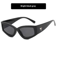 Personality Punk Street Solid Color Ac Special-Shaped Mirror Full Frame Glasses sku image 1