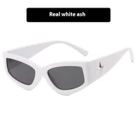 Personality Punk Street Solid Color Ac Special-Shaped Mirror Full Frame Glasses sku image 3