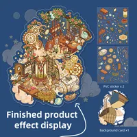 Cartoon Character Learning Collage PVC Paper Cartoon Style Preppy Style Maximalism Stickers sku image 4