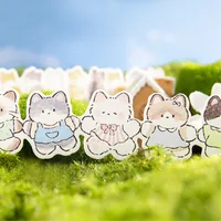 Animal Cartoon Cat Class Learning School Paper Cartoon Style Cute Preppy Style Bookmark main image 4