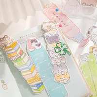 Animal Cartoon Cat Class Learning School Paper Cartoon Style Cute Preppy Style Bookmark main image 7