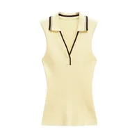 Women's T-shirt Sleeveless Sweaters & Cardigans Elegant Solid Color sku image 8