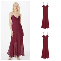 Women's Strap Dress Elegant Strap Sleeveless Solid Color Maxi Long Dress Date Tea Party main image 1