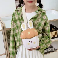 Children Unisex Nylon Rabbit Cute Square Zipper Fanny Pack main image 6