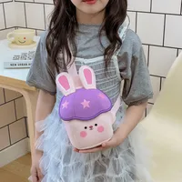 Children Unisex Nylon Rabbit Cute Square Zipper Fanny Pack main image 5