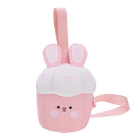 Children Unisex Nylon Rabbit Cute Square Zipper Fanny Pack main image 3