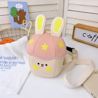 Children Unisex Nylon Rabbit Cute Square Zipper Fanny Pack sku image 5
