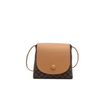 Women's PU Printing Vintage Style Classic Style Square Magnetic Buckle Crossbody Bag sku image 2