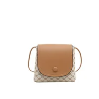 Women's PU Printing Vintage Style Classic Style Square Magnetic Buckle Crossbody Bag sku image 3