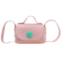 Girl'S Pu Leather Solid Color Elegant Streetwear Square Magnetic Buckle Shoulder Bag Handbag main image 3