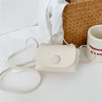 Girl'S Pu Leather Solid Color Elegant Streetwear Square Magnetic Buckle Shoulder Bag Handbag sku image 1