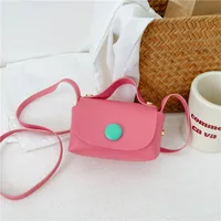 Girl'S Pu Leather Solid Color Elegant Streetwear Square Magnetic Buckle Shoulder Bag Handbag sku image 2