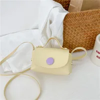 Girl'S Pu Leather Solid Color Elegant Streetwear Square Magnetic Buckle Shoulder Bag Handbag sku image 4