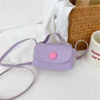 Girl'S Pu Leather Solid Color Elegant Streetwear Square Magnetic Buckle Shoulder Bag Handbag sku image 5