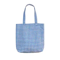 Women's Canvas Lattice Classic Style Square Open Shoulder Bag Shopping Bags main image 4